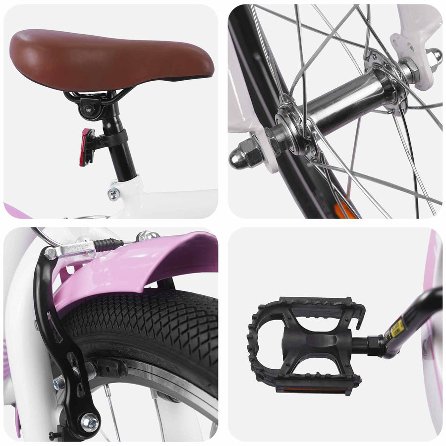 Kinderfiets 20 Inch voor 6-11 jaar oud Lichtroze