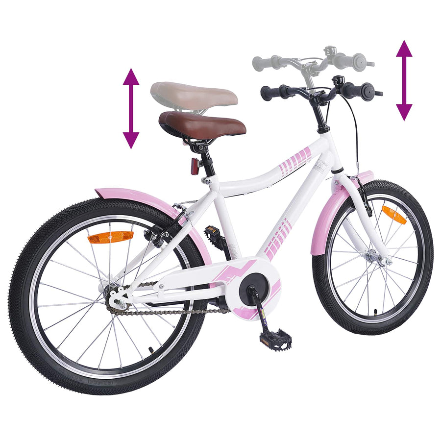 Kinderfiets 20 Inch voor 6-11 jaar oud Lichtroze
