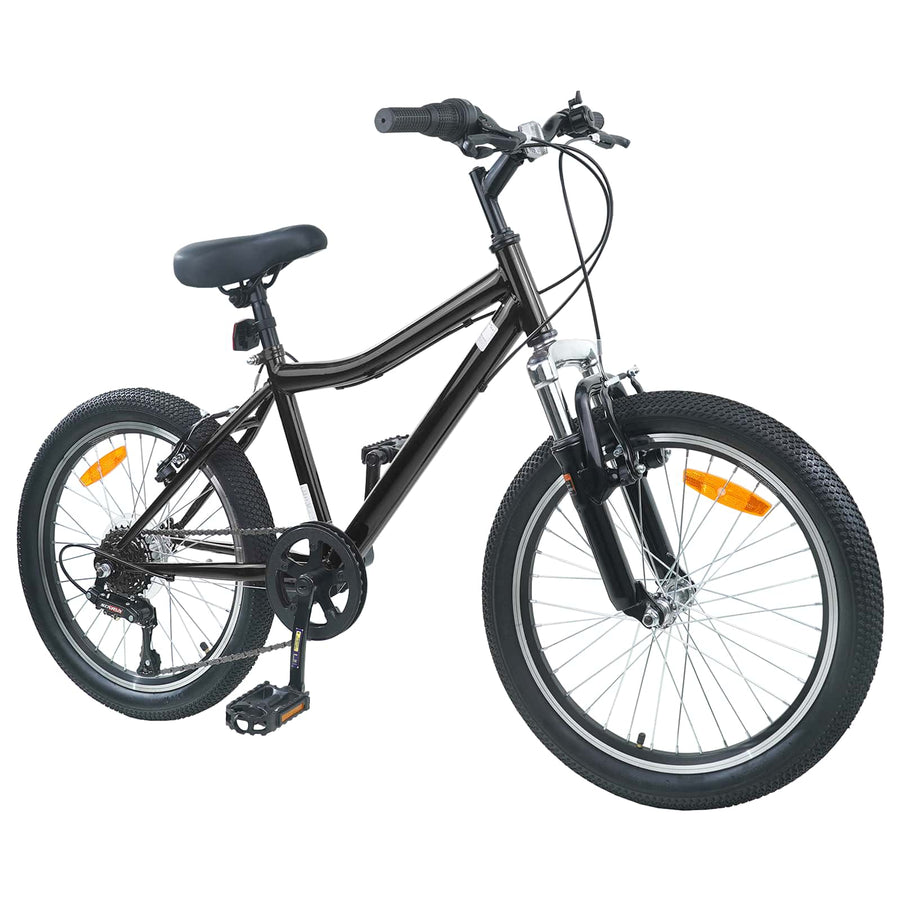 Kinderfiets 20 Inch 6-Speed voor 6-11 jaar oud Zwart