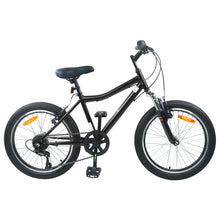 Kinderfiets 20 Inch 6-Speed voor 6-11 jaar oud Zwart