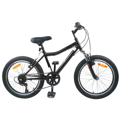 Kinderfiets 20 Inch 6-Speed voor 6-11 jaar oud Zwart