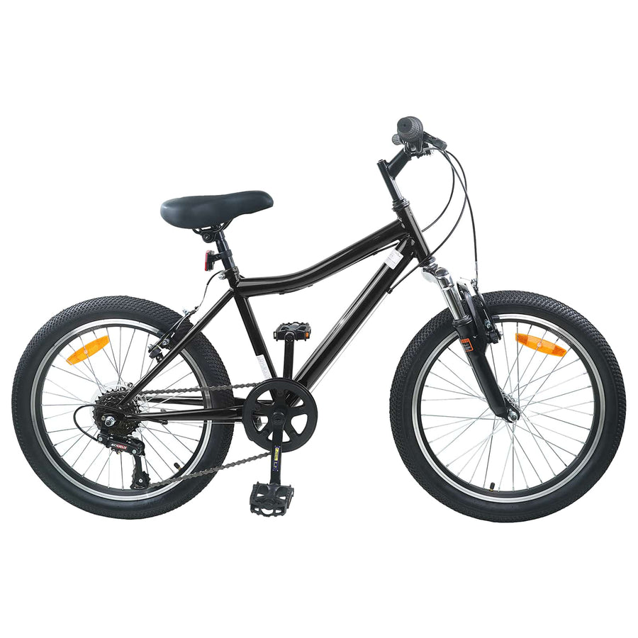 Kinderfiets 20 Inch 6-Speed voor 6-11 jaar oud Zwart