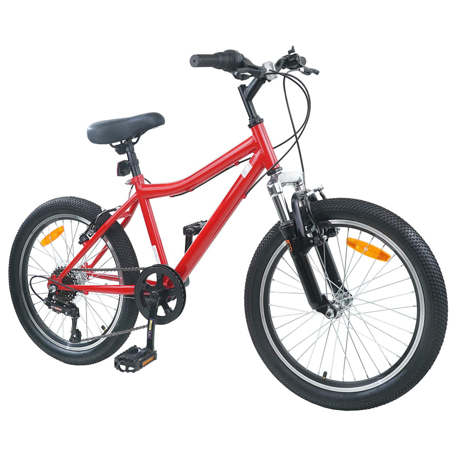 Kinderfiets 20 Inch 6-Speed voor 6-11 jaar oud Rood