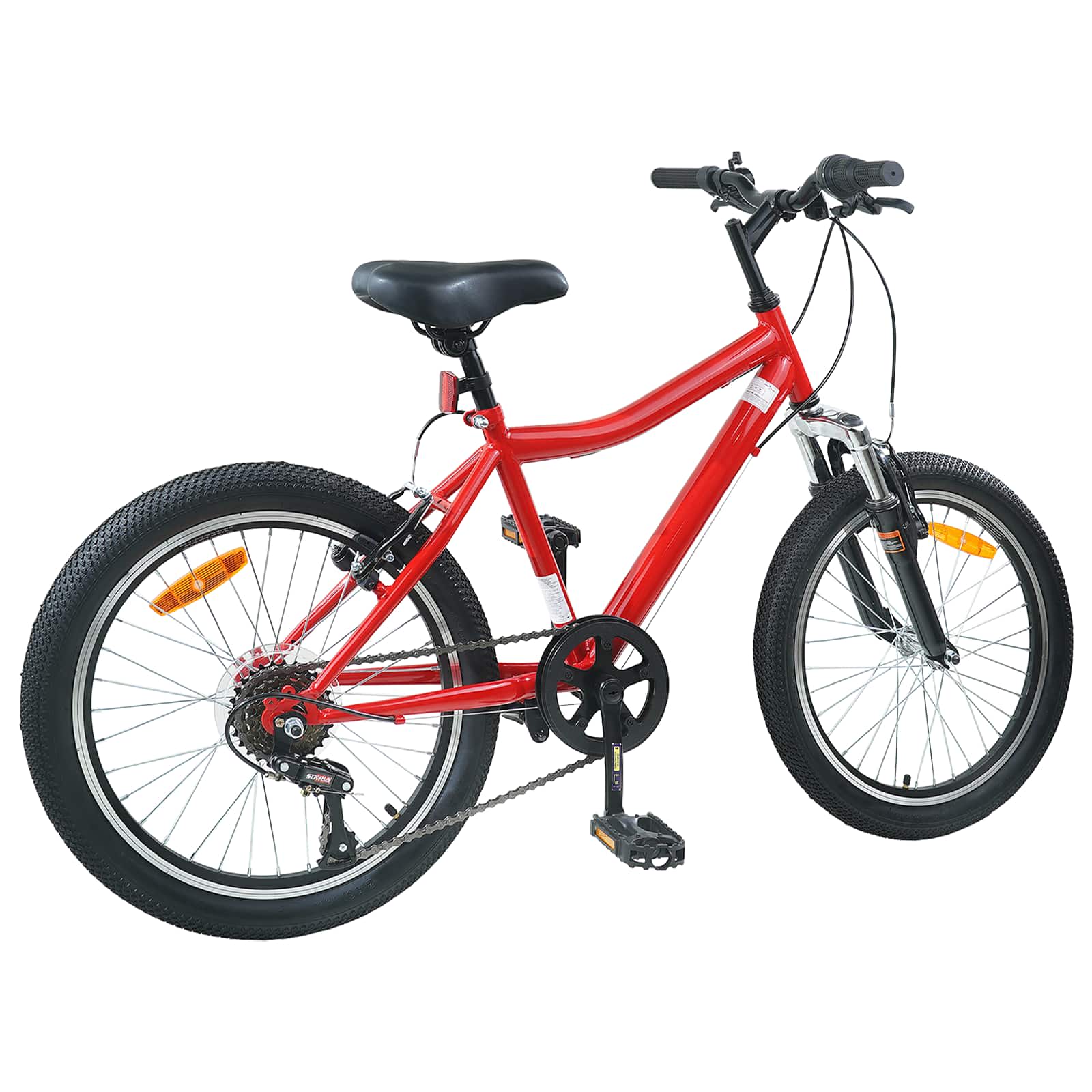 Kinderfiets 20 Inch 6-Speed voor 6-11 jaar oud Rood