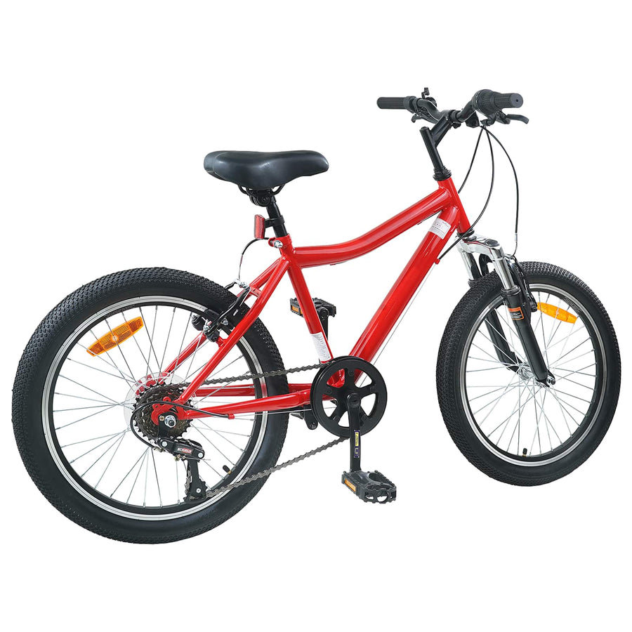 Kinderfiets 20 Inch 6-Speed voor 6-11 jaar oud Rood