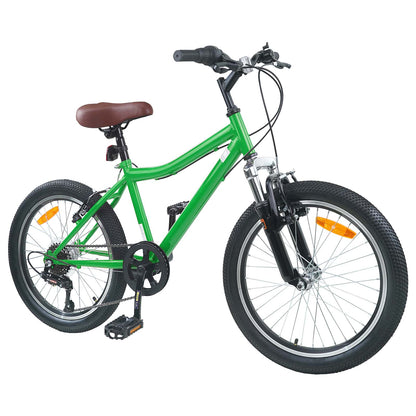 Kinderfiets 20 Inch 6-Speed voor 6-11 jaar oud Groen