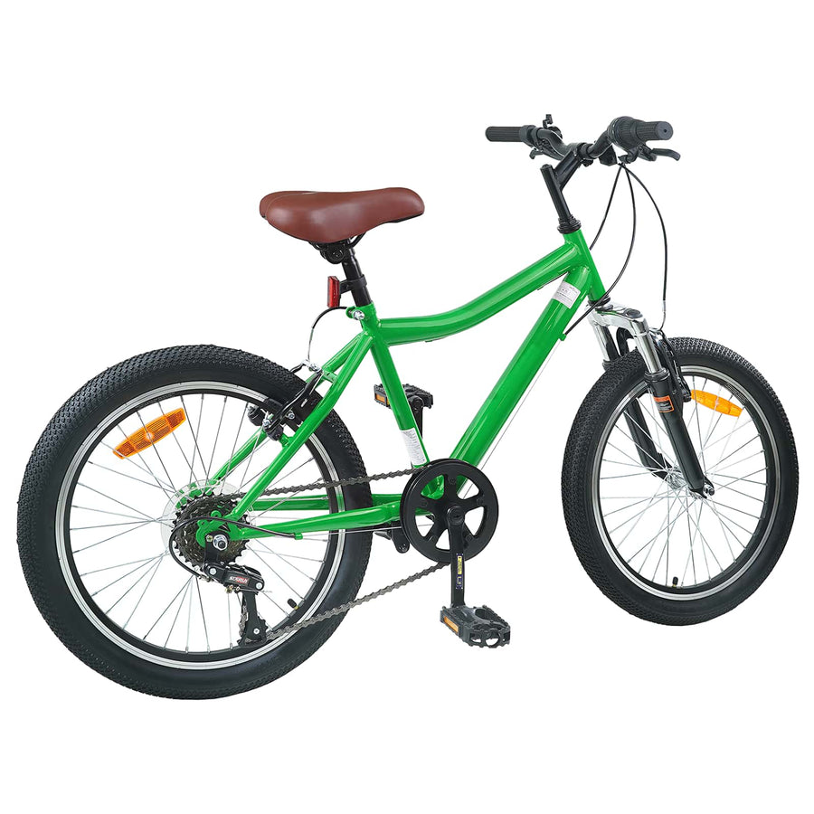 Kinderfiets 20 Inch 6-Speed voor 6-11 jaar oud Groen