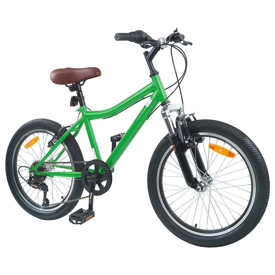 Kinderfiets 24 Inch 6-Speed voor 8-12 jaar oud Groen
