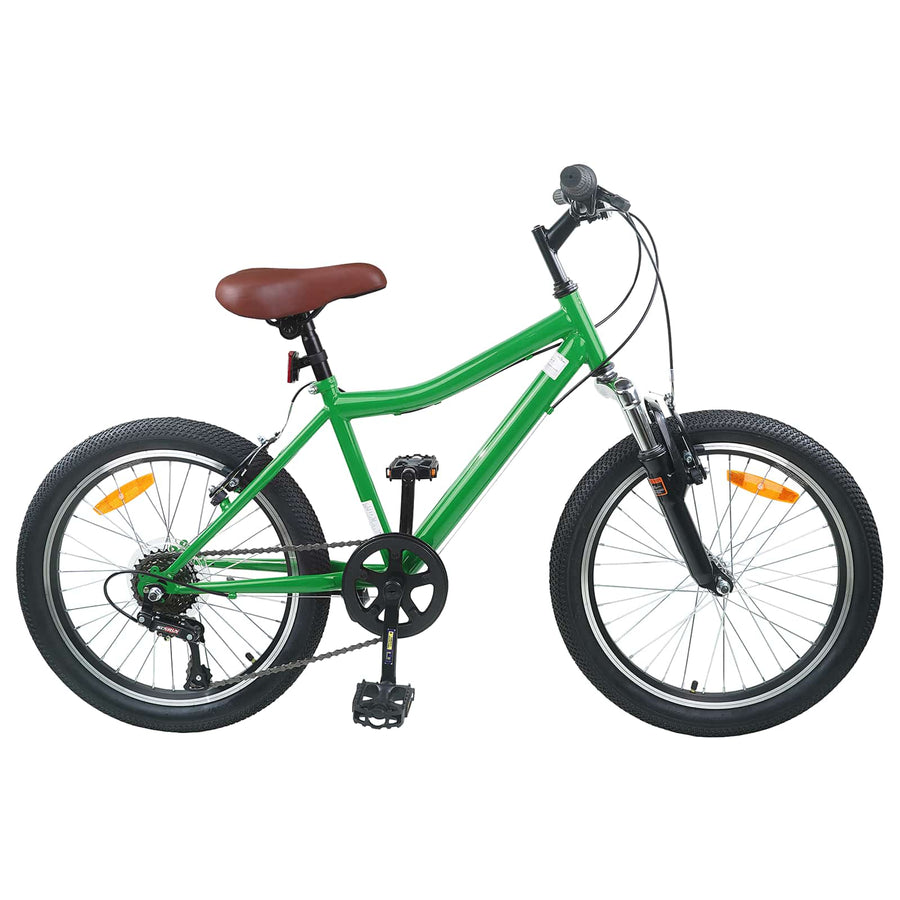 Kinderfiets 24 Inch 6-Speed voor 8-12 jaar oud Groen