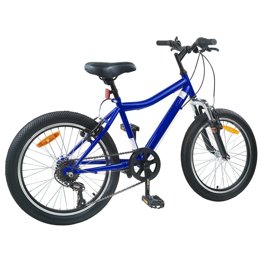 Kinderfiets 20 Inch 6-Speed voor 6-11 jaar oud Donkerblauw