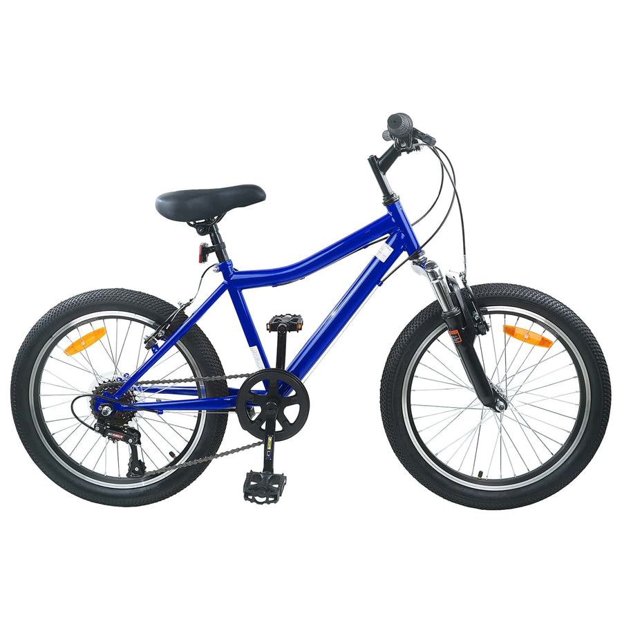 Kinderfiets 20 Inch 6-Speed voor 6-11 jaar oud Donkerblauw