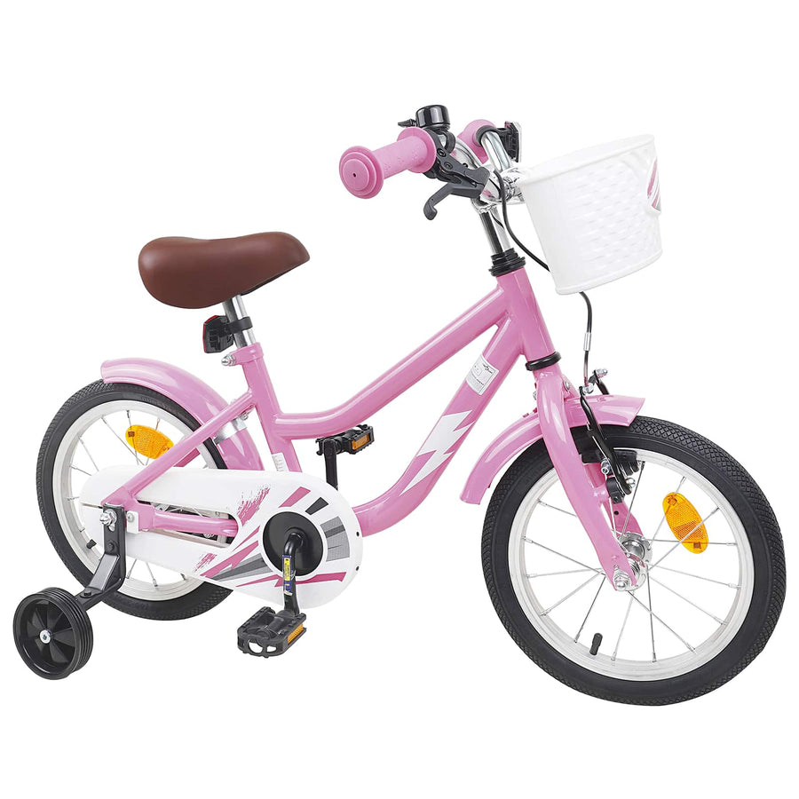 Kinderfiets 12 Inch voor 2-4 jaar oud Lichtroze