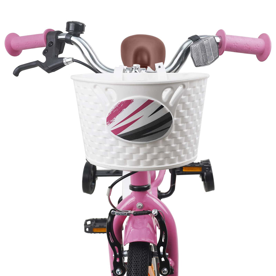 Kinderfiets 14 Inch voor 3-5 jaar oud Lichtroze