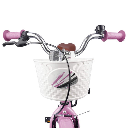 Kinderfiets 18 Inch voor 5-7 jaar oud Lichtroze