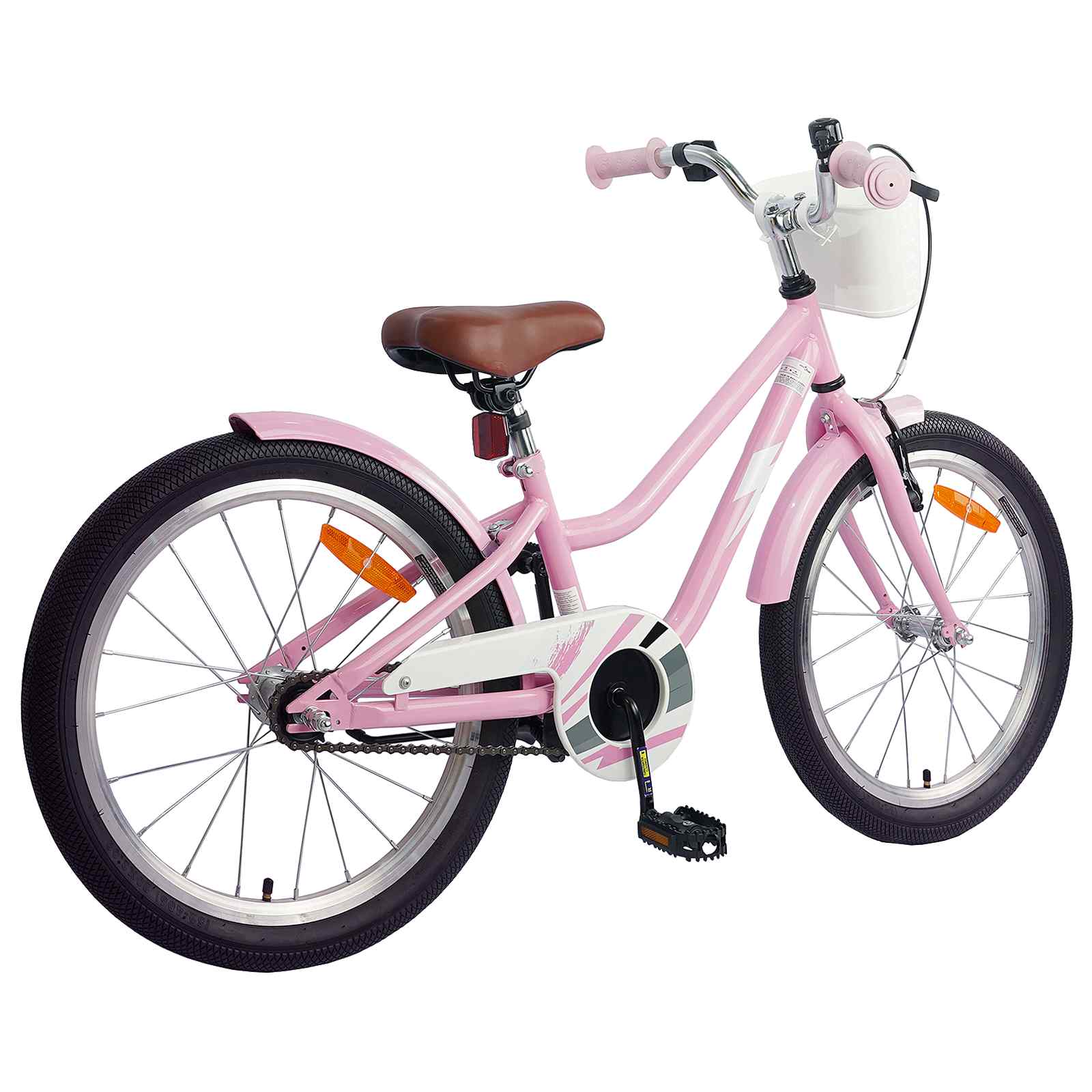 Kinderfiets 18 Inch voor 5-7 jaar oud Lichtroze