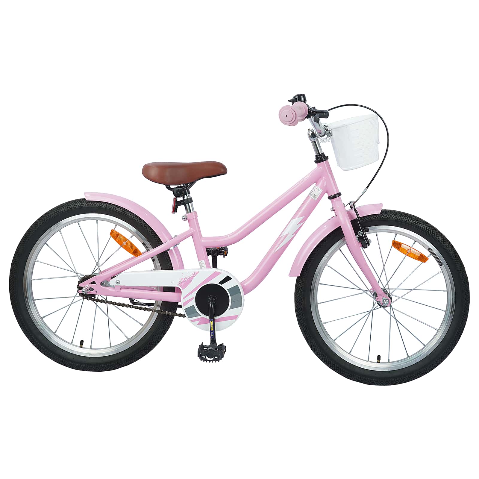 Kinderfiets 18 Inch voor 5-7 jaar oud Lichtroze