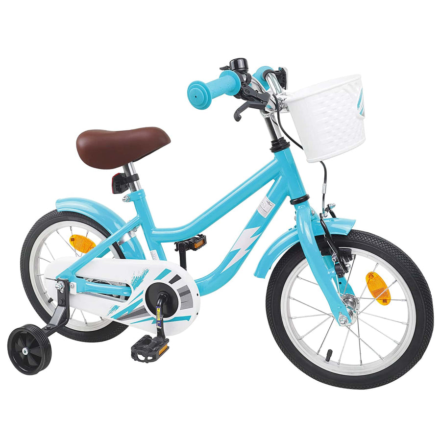 Kinderfiets 14 Inch voor 3-5 jaar oud Lichtblauw