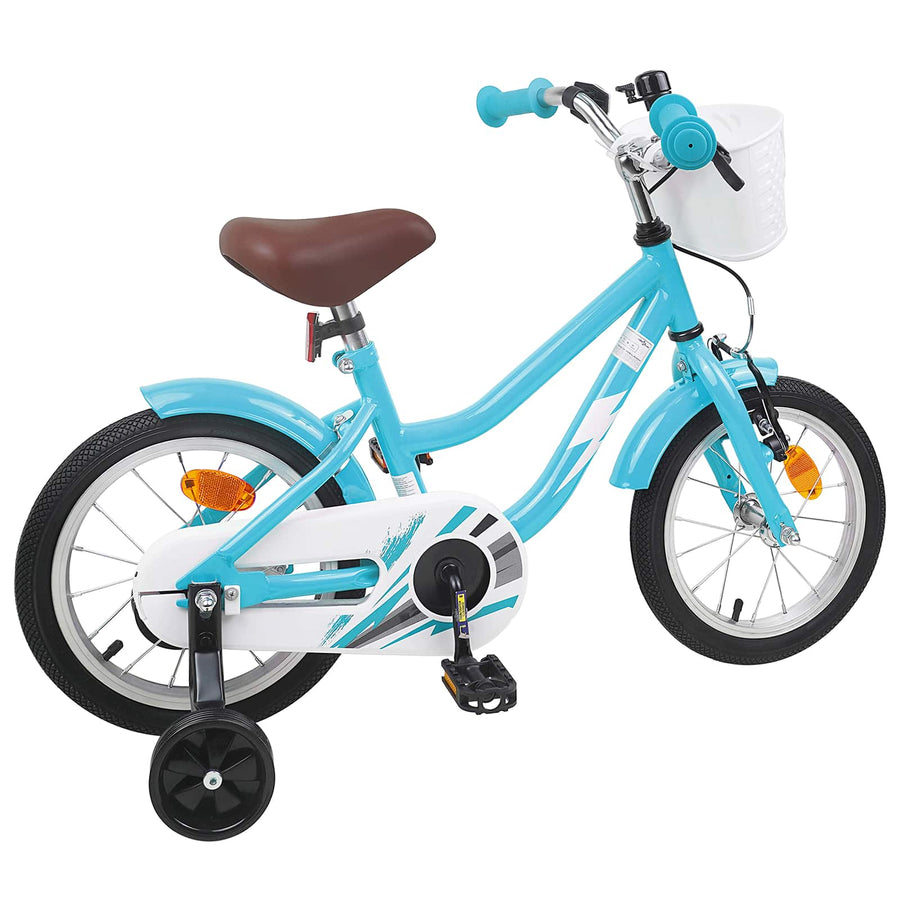 Kinderfiets 14 Inch voor 3-5 jaar oud Lichtblauw