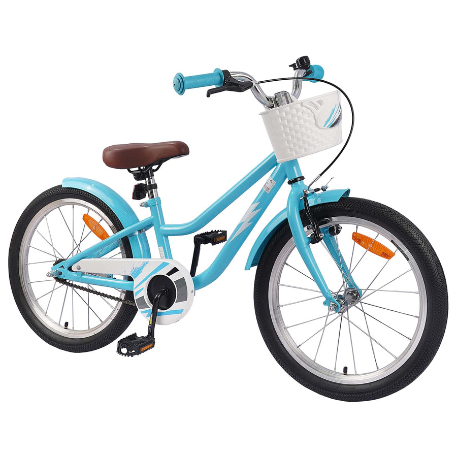 Kinderfiets 18 Inch voor 5-7 jaar oud Lichtblauw