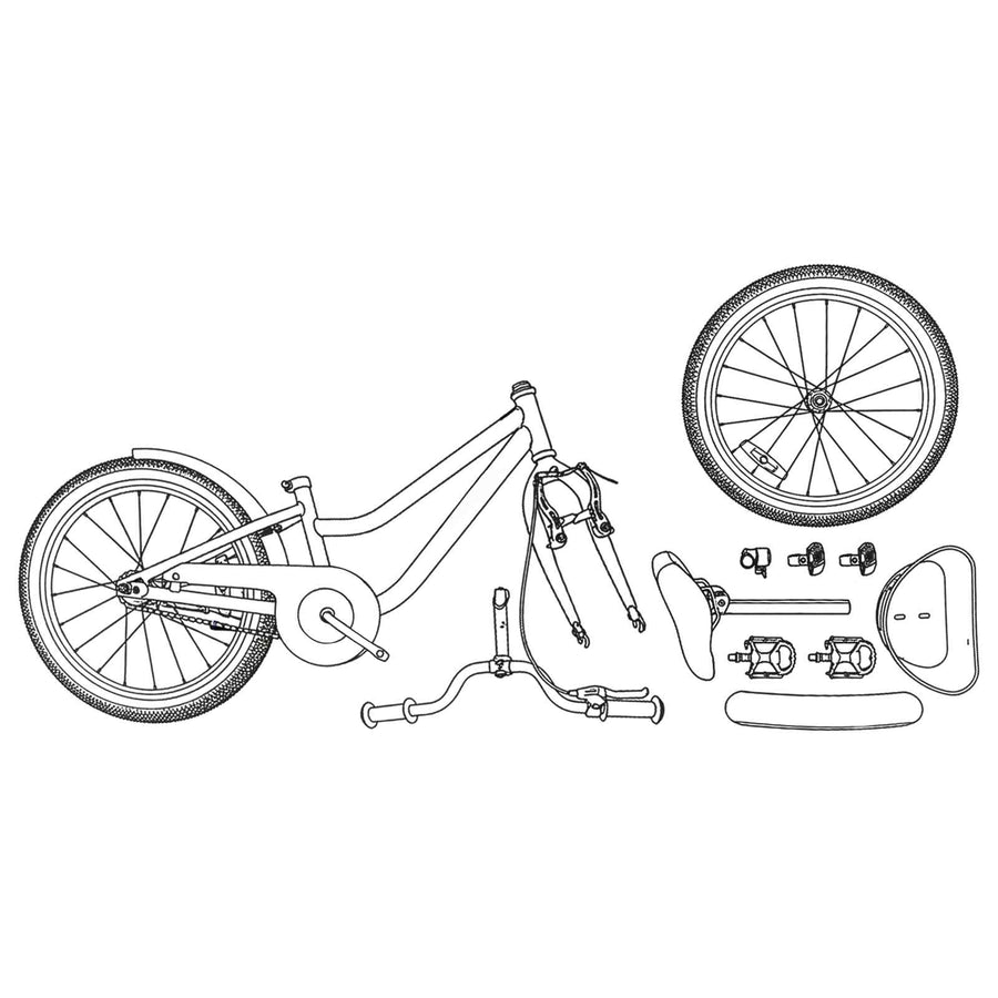 Kinderfiets 18 Inch voor 5-7 jaar oud Lichtblauw