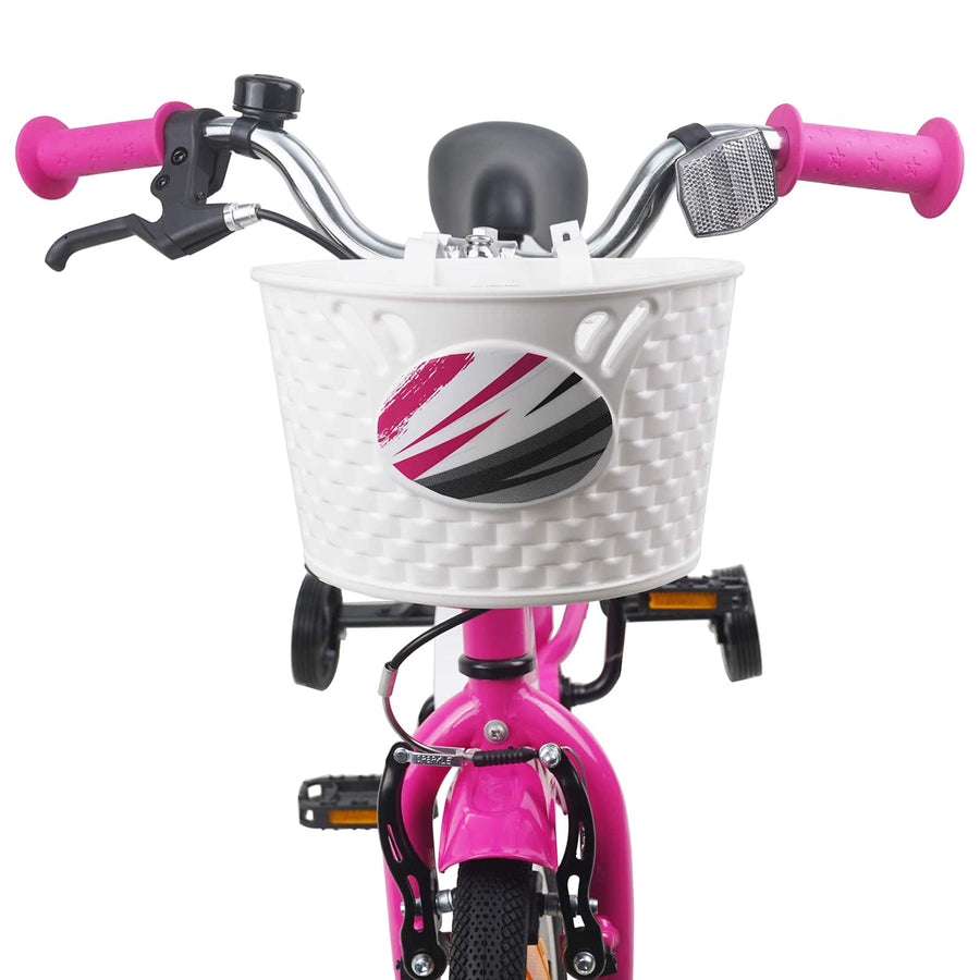 Kinderfiets 14 Inch voor 3-5 jaar oud Donkerroze