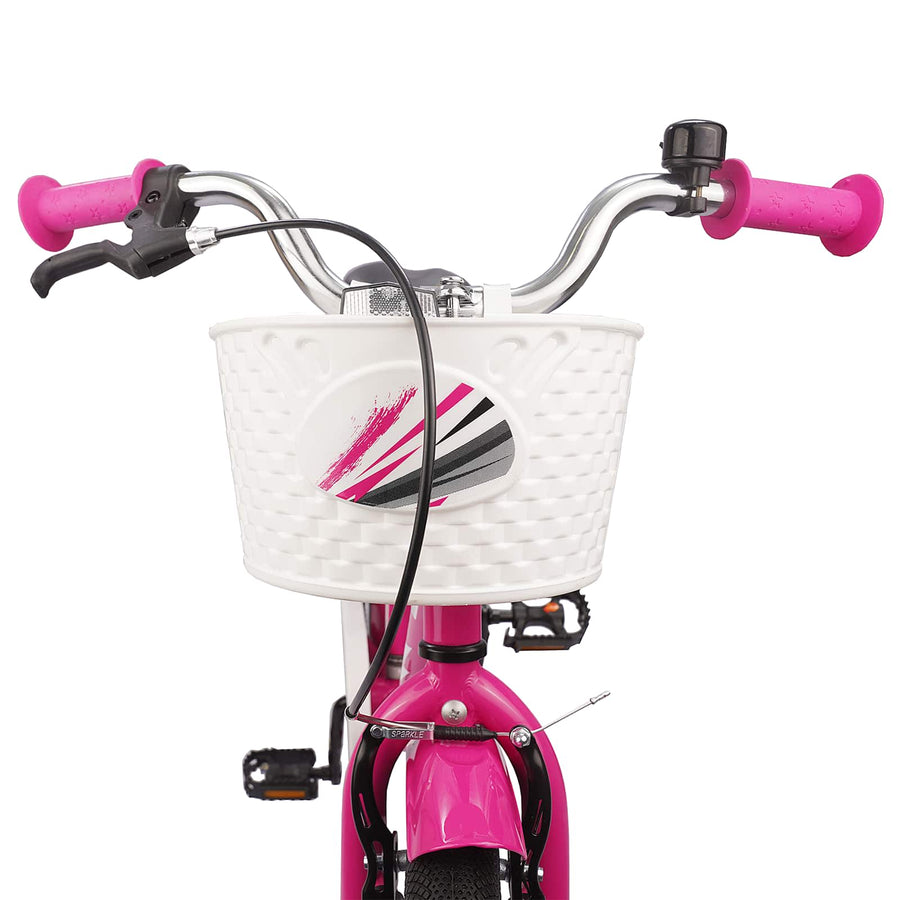 Kinderfiets 18 Inch voor 5-7 jaar oud Donkerroze