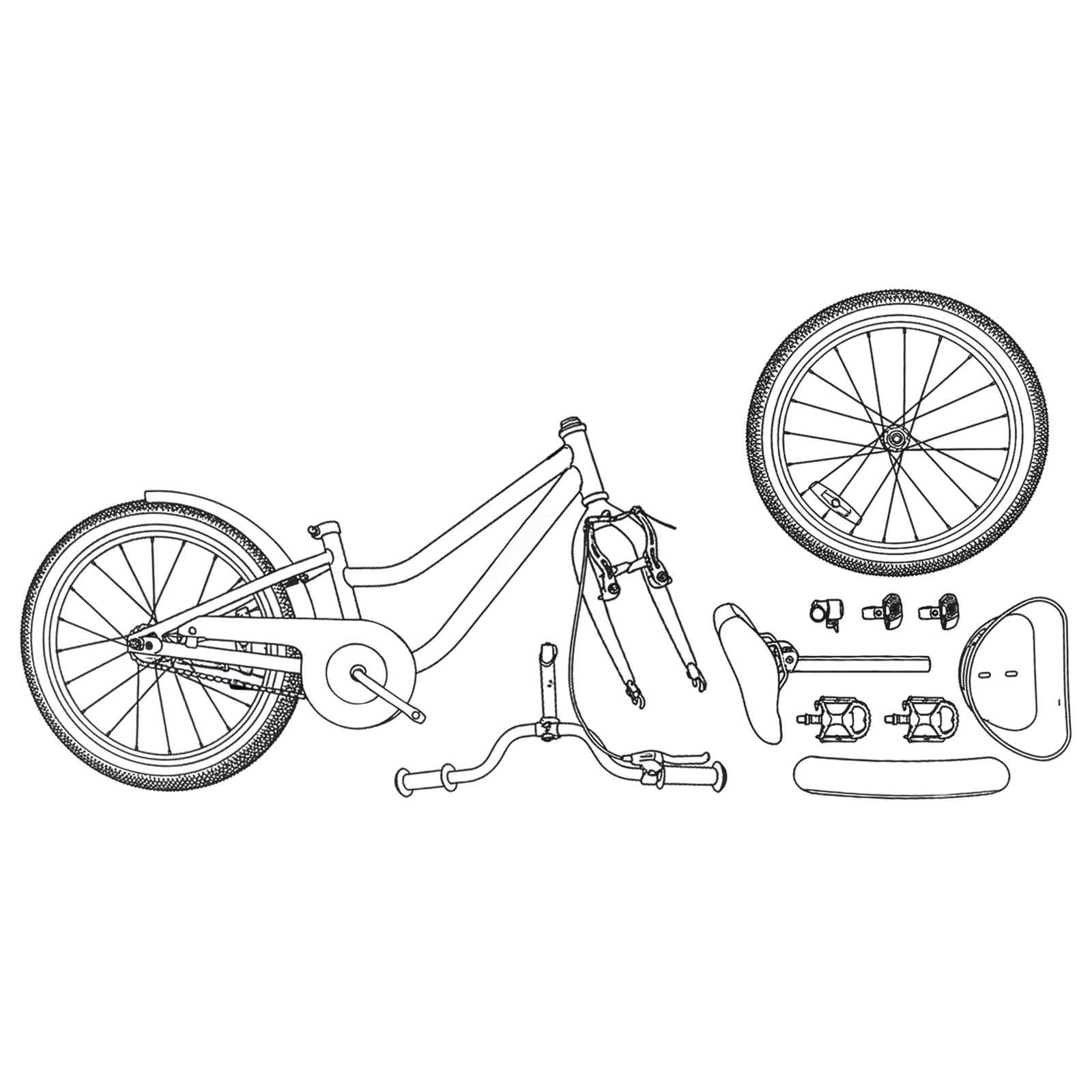 Kinderfiets 20 Inch voor 6-11 jaar oud Donkerroze