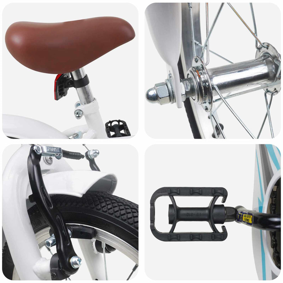 Kinderfiets 12 Inch voor 2-4 jaar oud Wit
