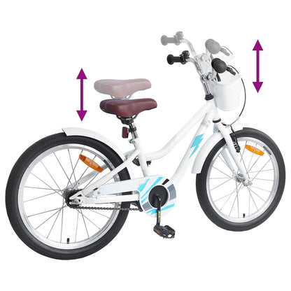 Kinderfiets 18 Inch voor 5-7 jaar Wit