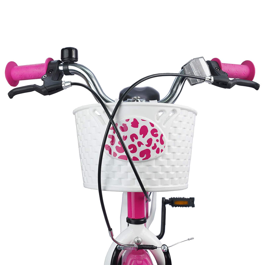 Kinderfiets 18 Inch voor 5-7 jaar Donkerroze