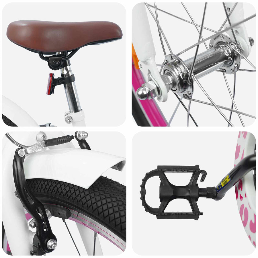Kinderfiets 18 Inch voor 5-7 jaar Wit