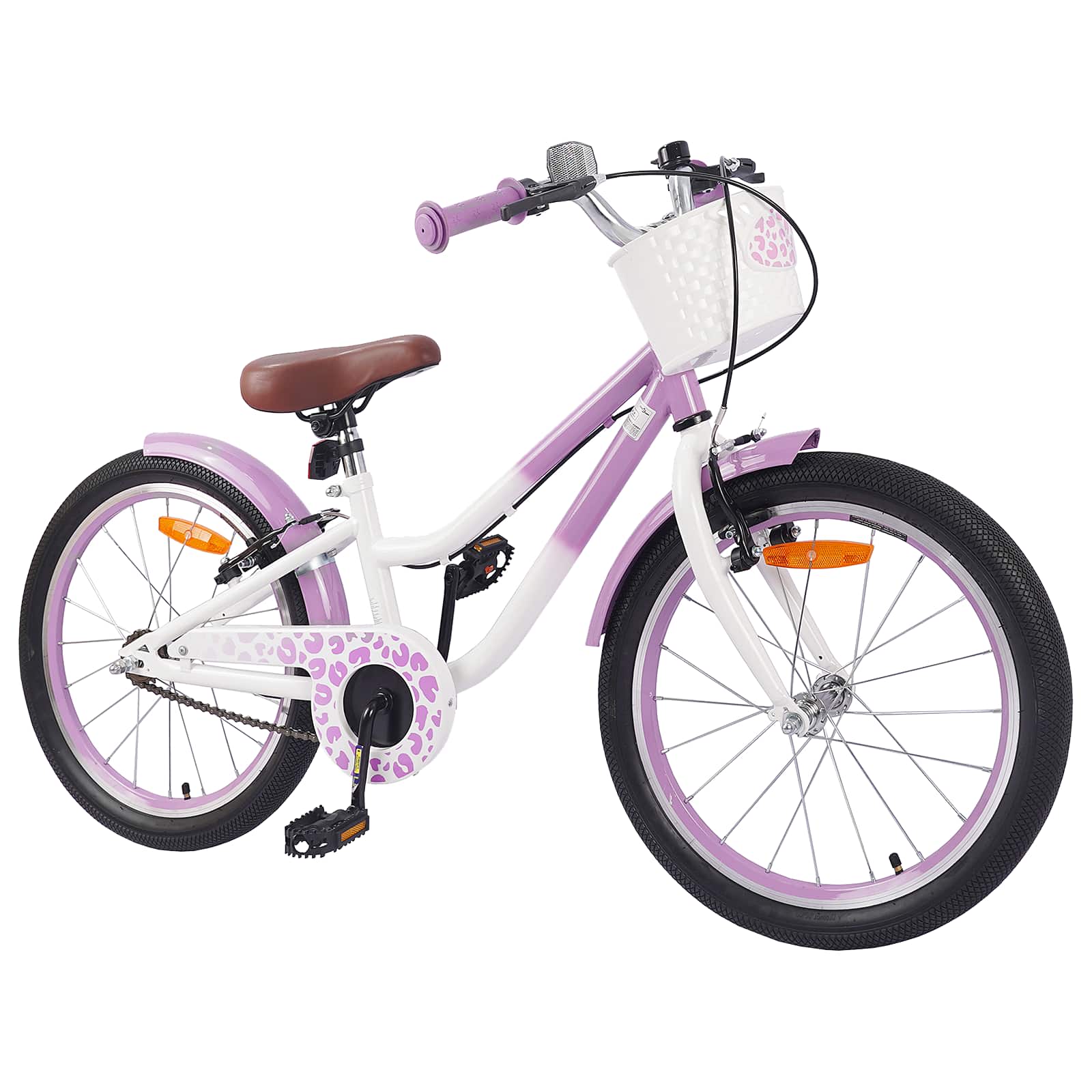 Kinderfiets 18 Inch voor 5-7 jaar Paars