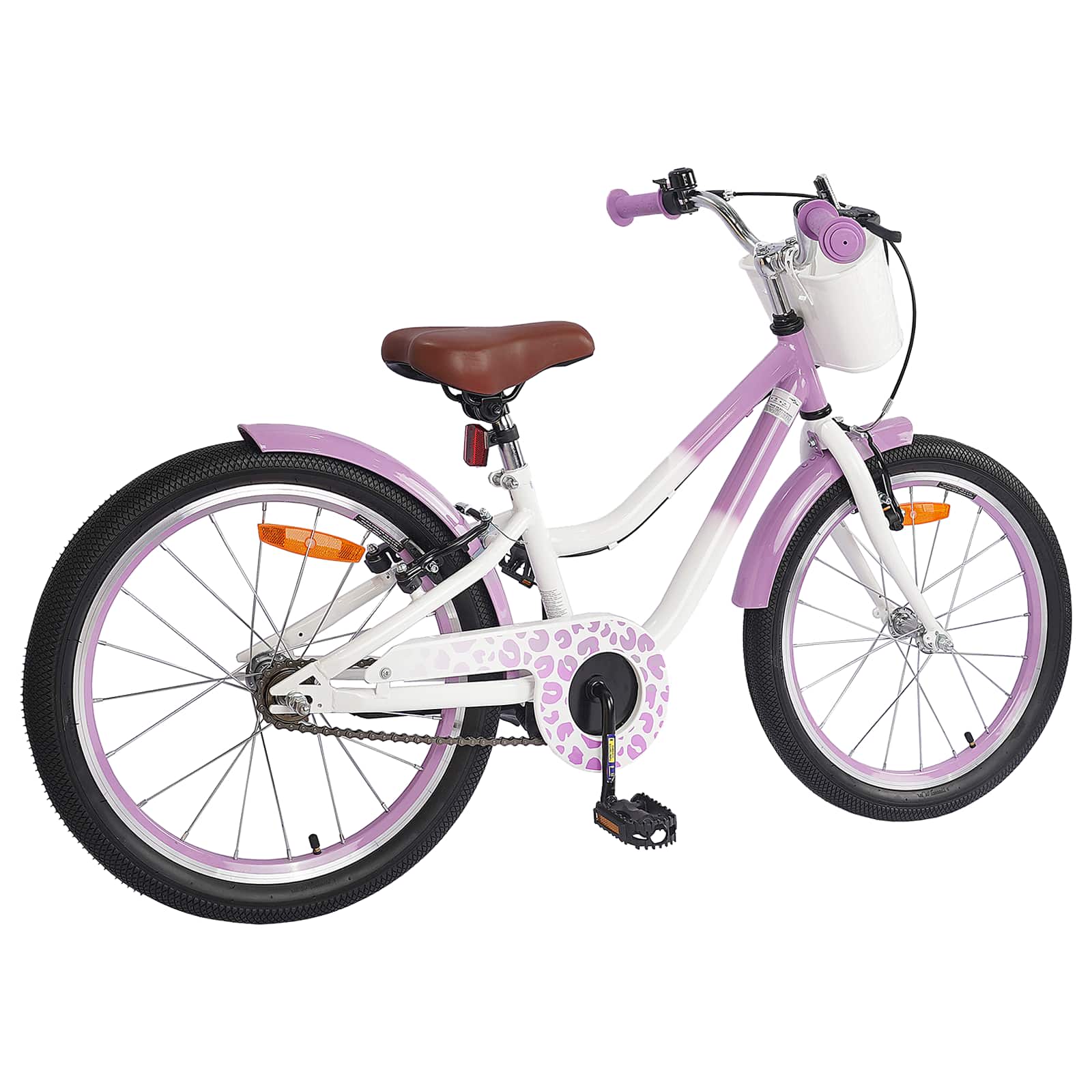 Kinderfiets 18 Inch voor 5-7 jaar Paars