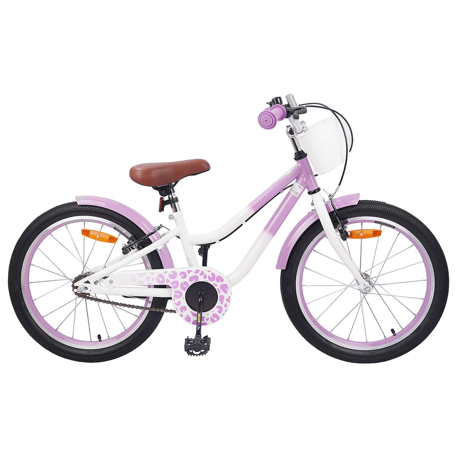 Kinderfiets 18 Inch voor 5-7 jaar Paars