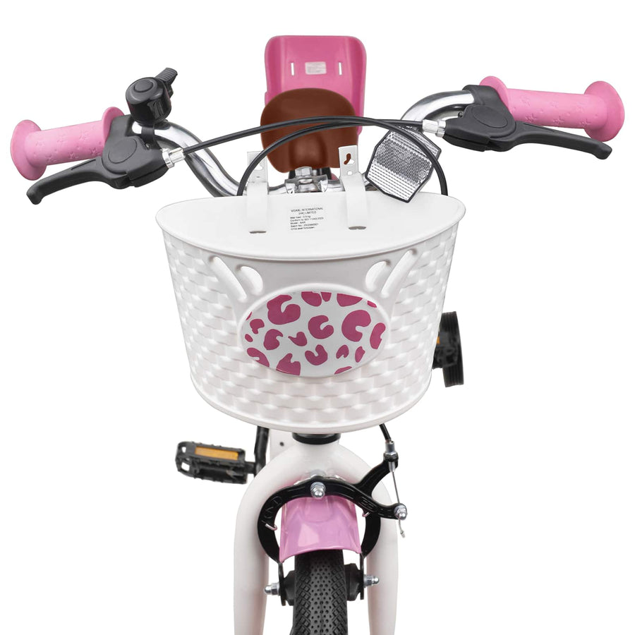 Kinderfiets Met Zijwieltjes 14 Inch voor 3-5 jaar oud Lichtroze