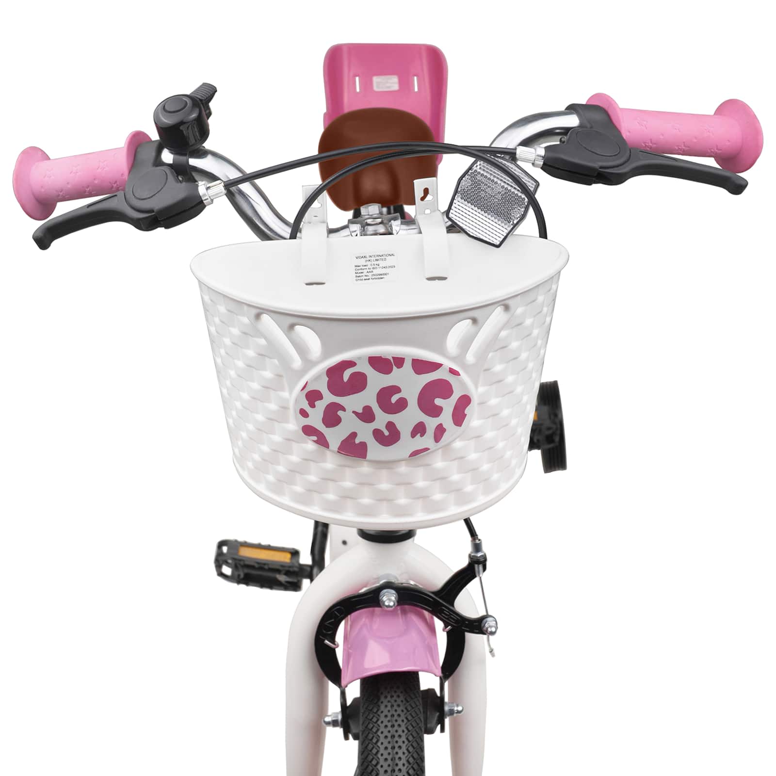 Kinderfiets Met Zijwieltjes 16 Inch voor 4-6 jaar oud Lichtroze