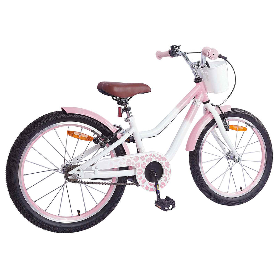 Kinderfiets 18 Inch voor 5-7 jaar Lichtroze
