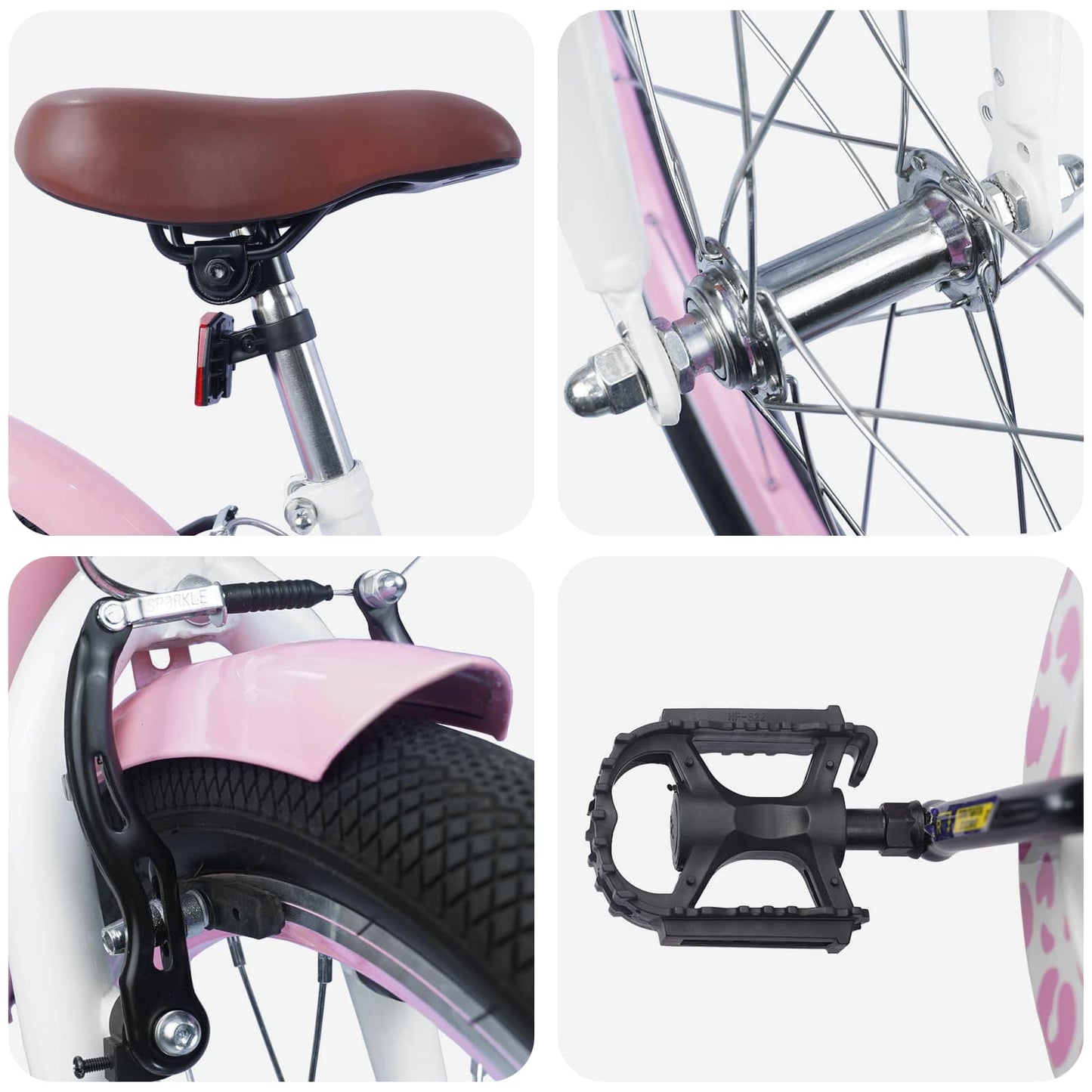 Kinderfiets 20 Inch voor 6-11 jaar oud Lichtroze