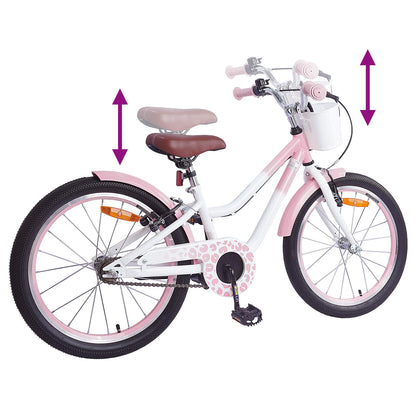 Kinderfiets 20 Inch voor 6-11 jaar oud Lichtroze