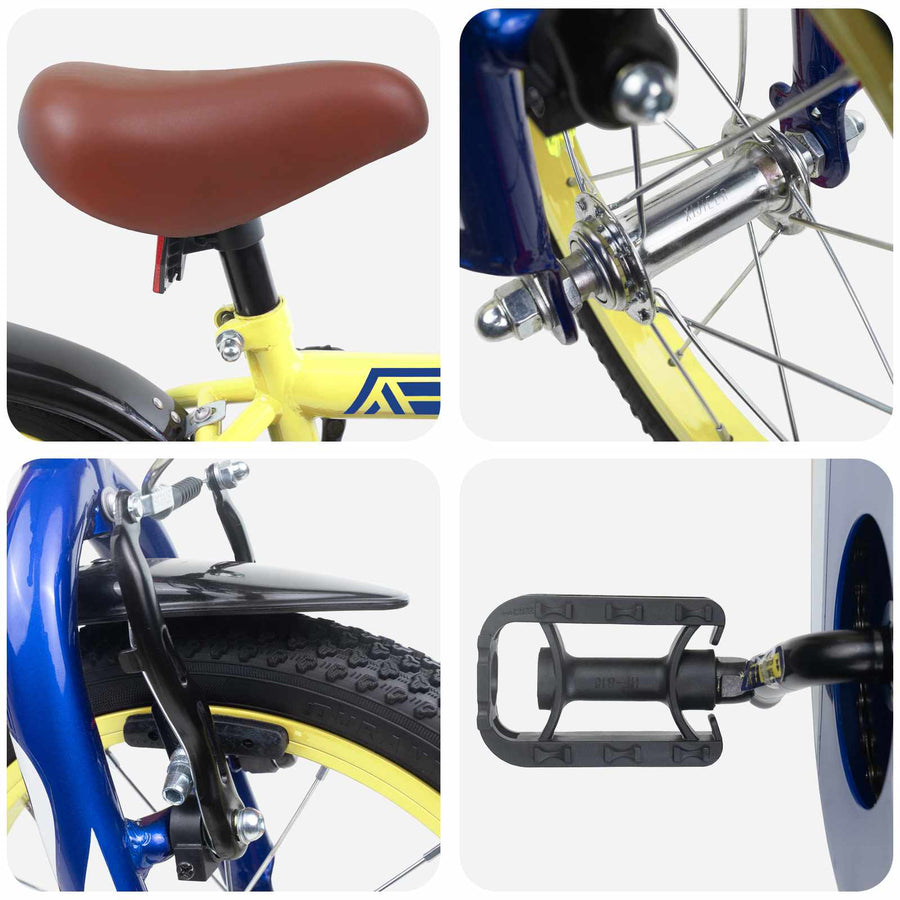Kinderfiets 12 Inch voor 2-4 jaar oud Geel