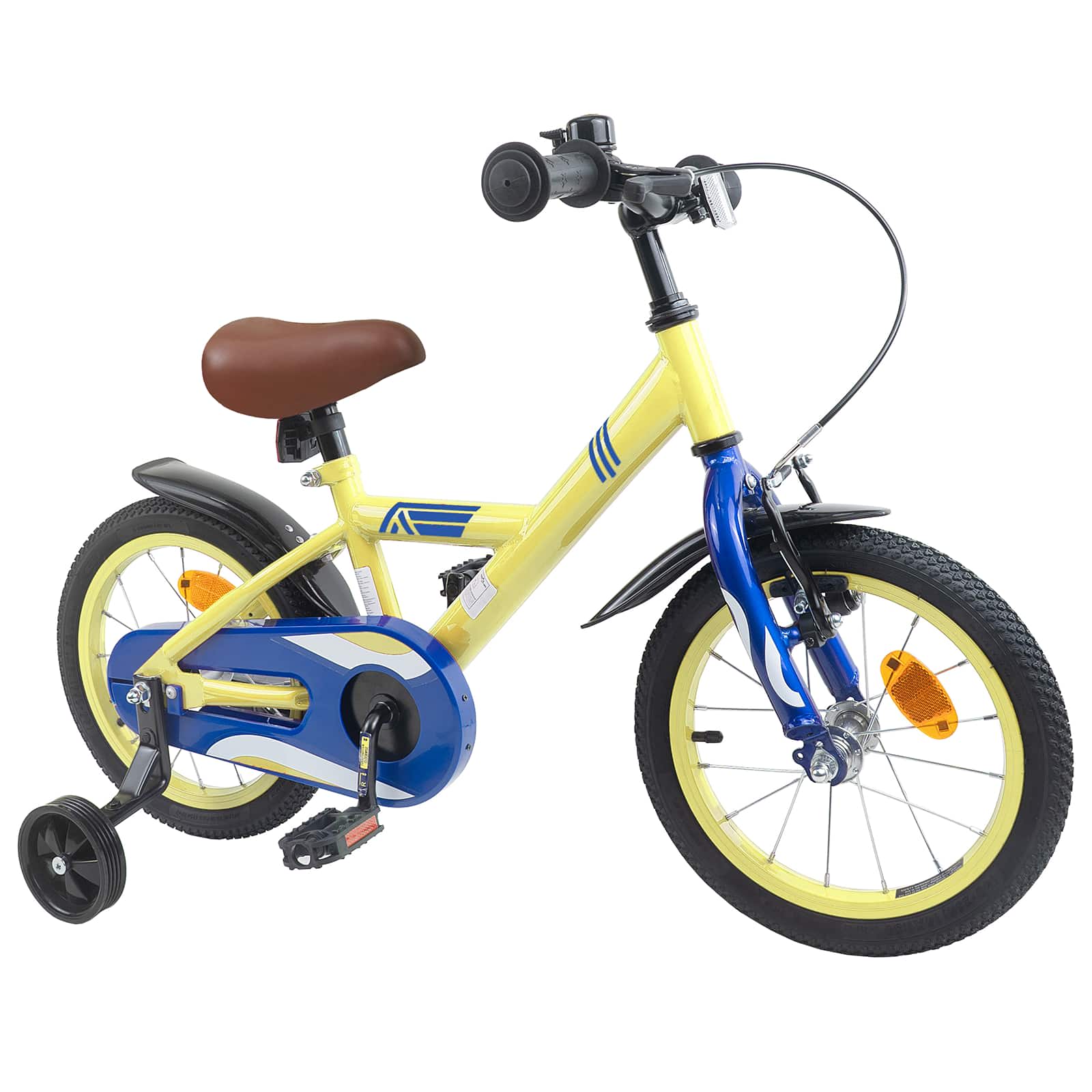 Kinderfiets 16 Inch voor 4-6 jaar oud Geel