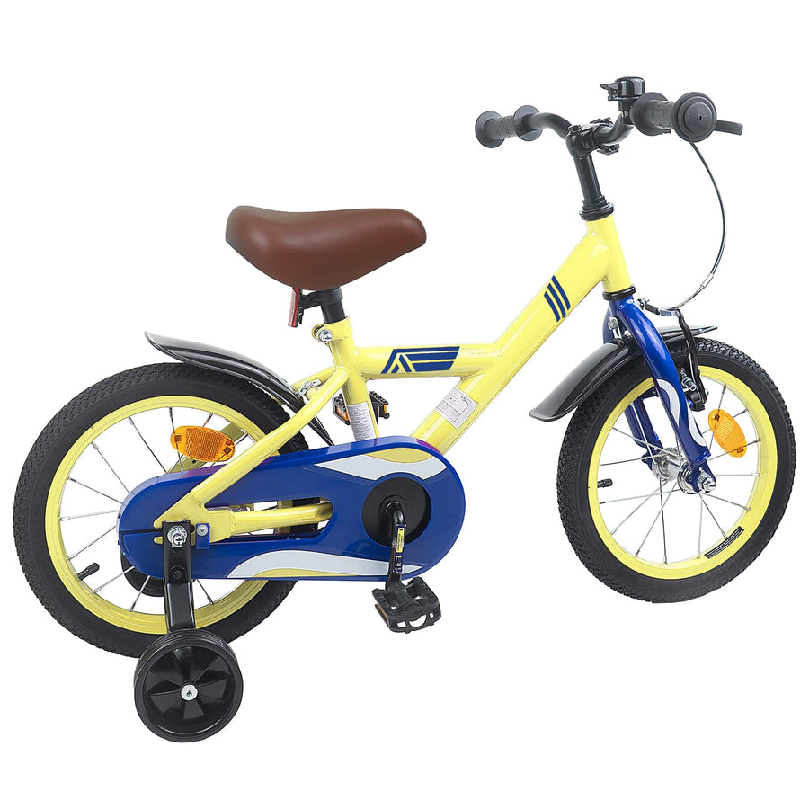 Kinderfiets 16 Inch voor 4-6 jaar oud Geel