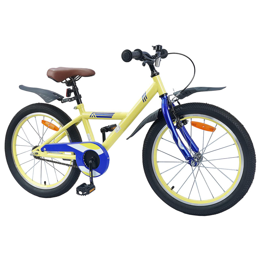 Kinderfiets 18 Inch voor 5-7 jaar Geel