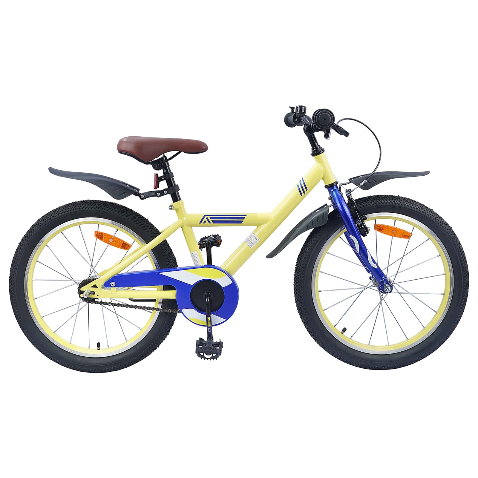 Kinderfiets 18 Inch voor 5-7 jaar Geel