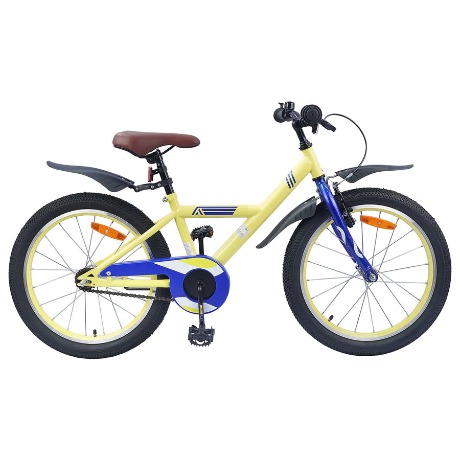Kinderfiets 18 Inch voor 5-7 jaar Geel