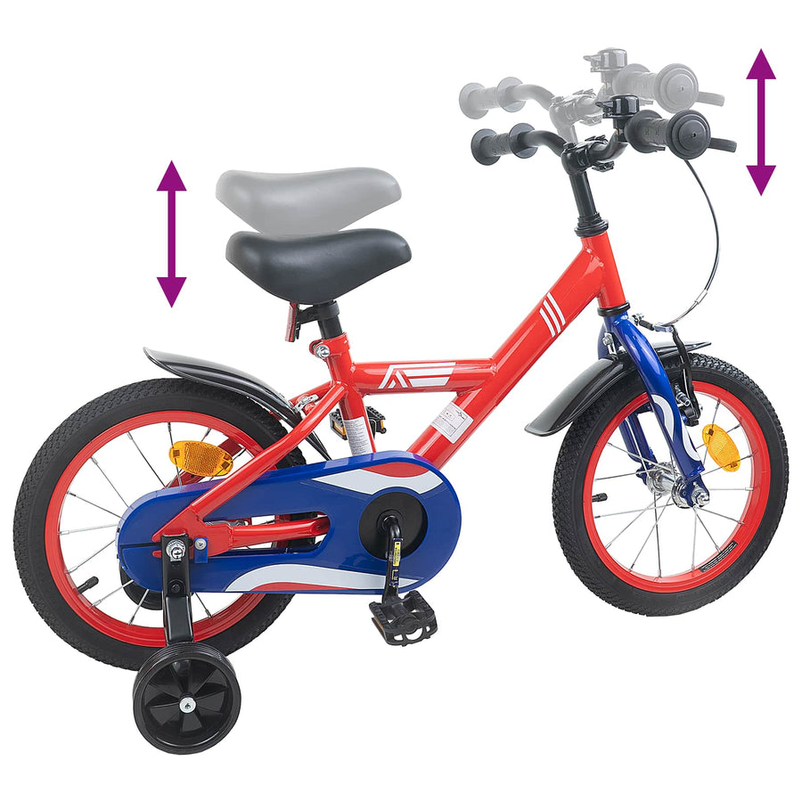 Kinderfiets 12 Inch voor 2-4 jaar oud Rood