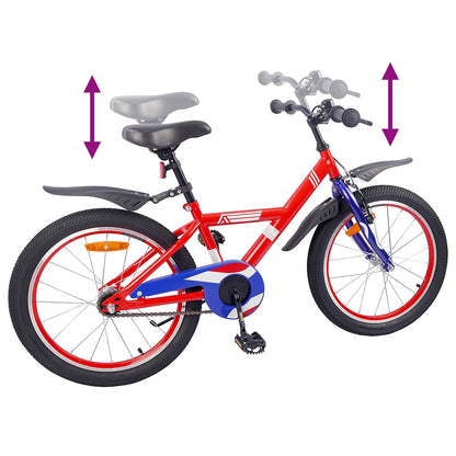 Kinderfiets 18 Inch voor 5-7 jaar Rood