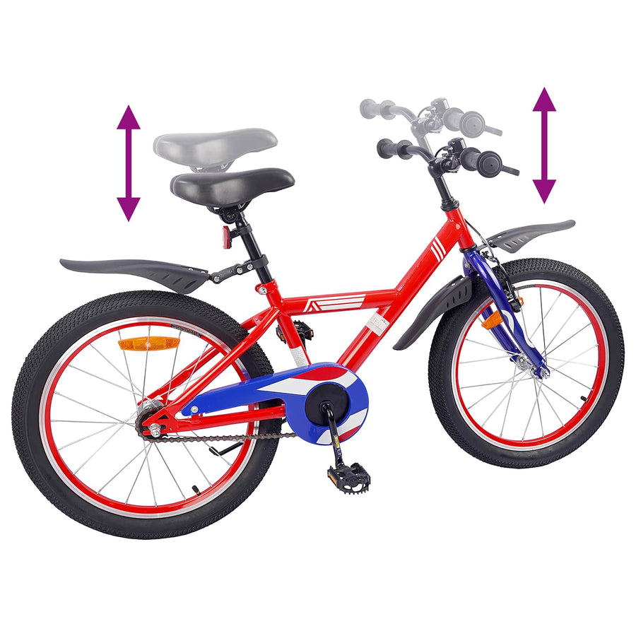 Kinderfiets 18 Inch voor 5-7 jaar Rood