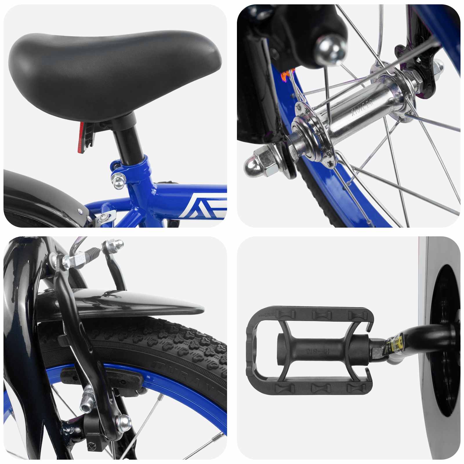 Kinderfiets 14 Inch voor 3-5 jaar oud Donkerblauw