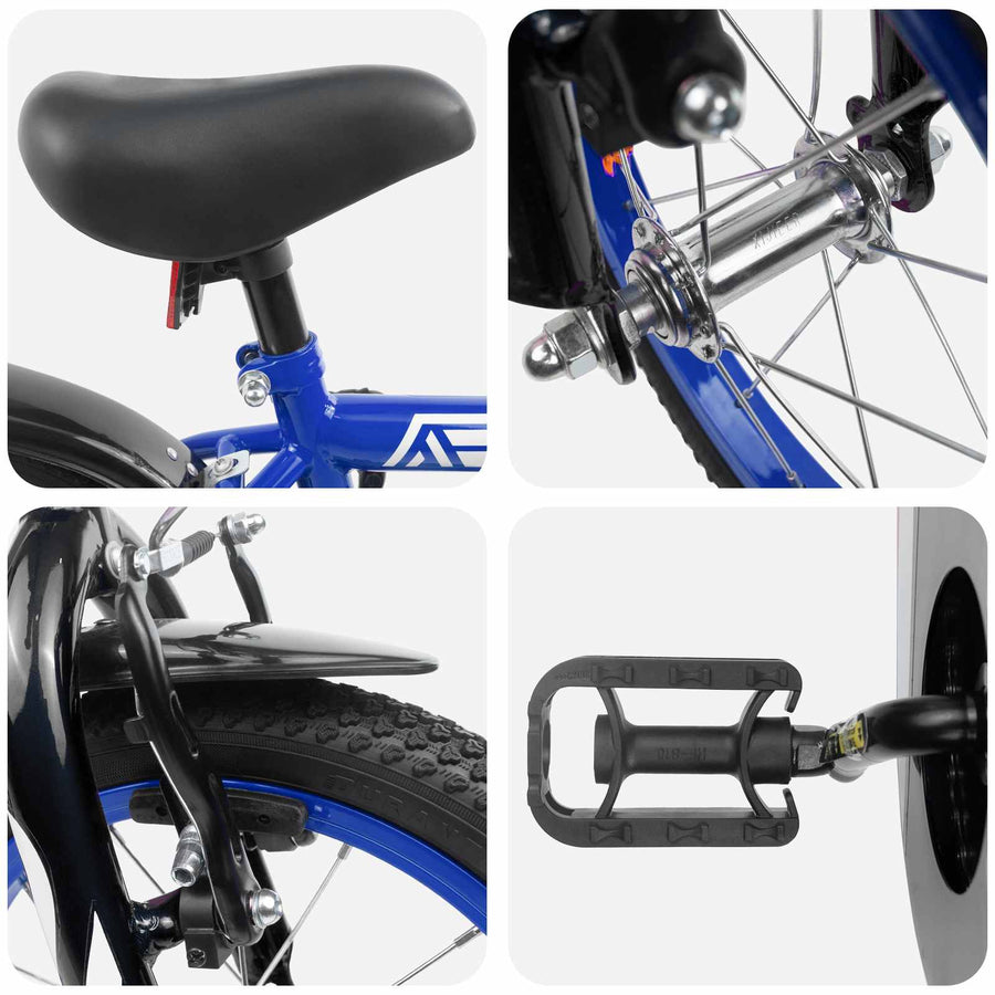 Kinderfiets 14 Inch voor 3-5 jaar oud Donkerblauw